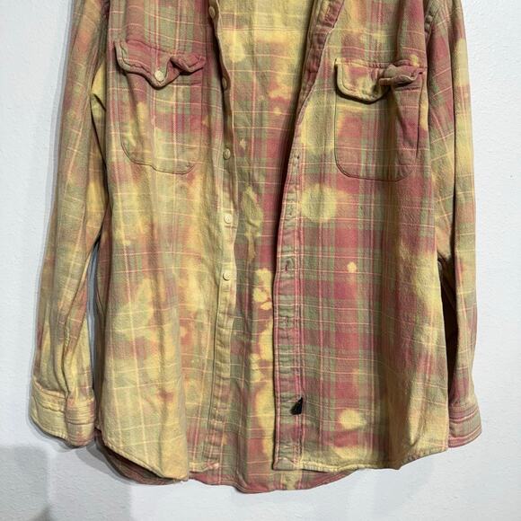 Barbie Pink Plaid Upcycled Shacket Sz M - Picture 4 of 12